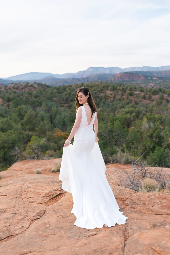 Dreamy Sedona elopement photo captured by an Arizona elopement photographer.