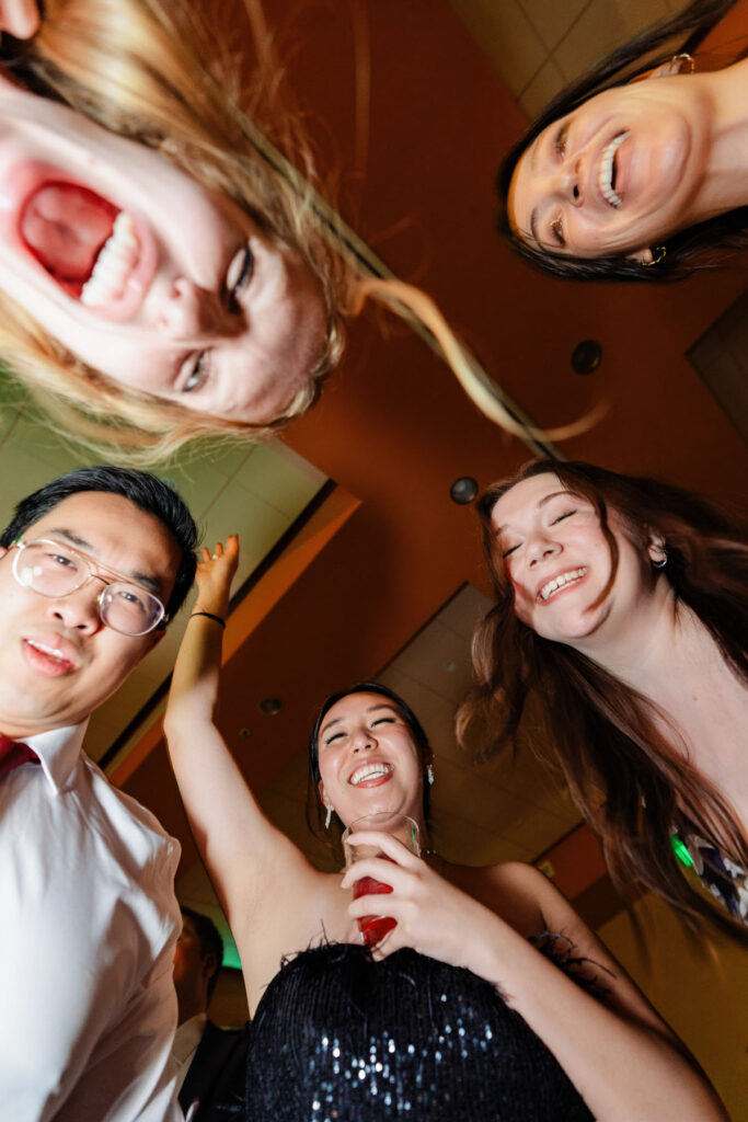 Guests party hard on the dance floor at Hacienda Del Sol in Tucson, AZ.
